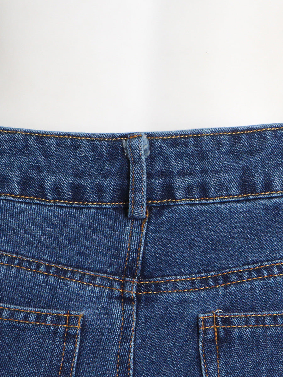 Pantalon large taille haute avec grandes poches – Style décontracté et tendance