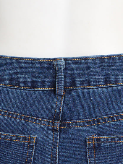 Pantalon large taille haute avec grandes poches – Style décontracté et tendance